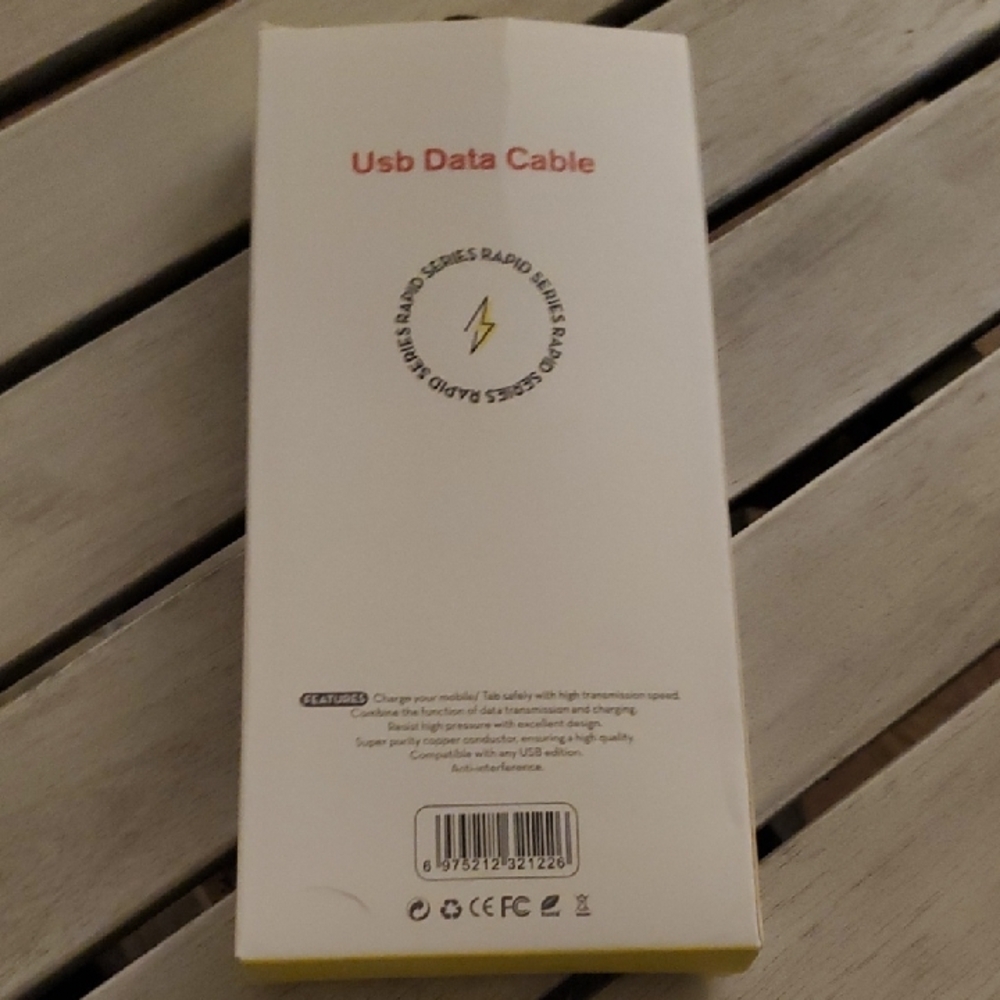 Quick Charge Rapid Series USB Data Cable - Blue/Red/Black - Picture 2 of 5